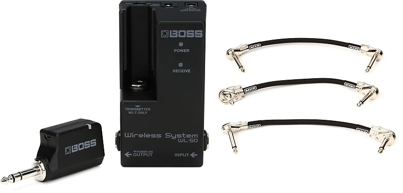 Boss WL-50 Guitar Wireless System Bundle with MXR 3PDCP06 Right