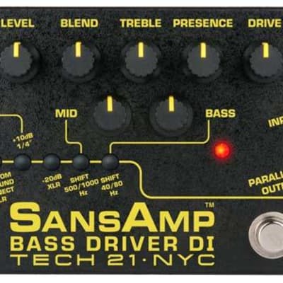 週末限定【レア】SansAmp Bass D DI Vermilion TECH 21 SansAmp BASS DRIVER DI vermilion 週末限定【レア