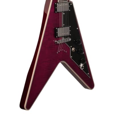 Schecter V1 Custom Electric Guitar Trans Purple image 9