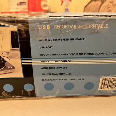 Grace Digital Audio Vinylwriter: USB Recordable Turntable AVPUSB01S Silver image 4
