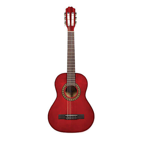 Beaver Creek 401 Series Classical Guitar 1/2 Size Trans Red w/Bag BCTC401TR image 1