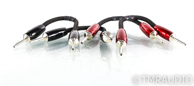 AudioQuest Saturn BiWire Speaker Jumper Cables; Silver
