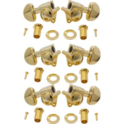 Tuners - Grover, Rotomatic, 3 per side, Color: Gold image 1