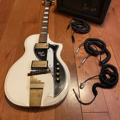 Supro Dual Tone 1958 Off White with Amplifier image 5