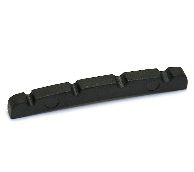 Graph Tech PT-1214-00 BLACK TUSQ XL 1-7/32" E-to-G Slotted Jazz Bass-Style Nut image 1