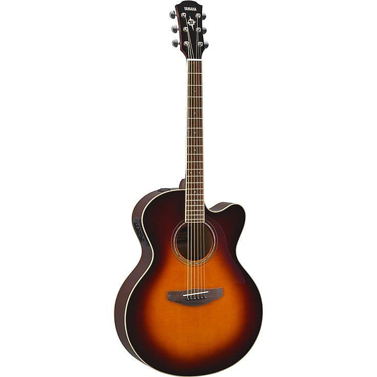 Yamaha CPX600 Medium Jumbo Acoustic-Electric Guitar Old Violin Sunburst image 1