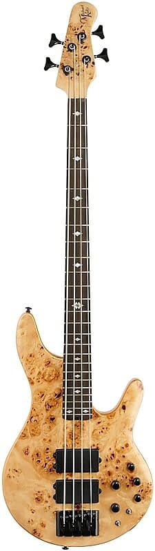 Michael Kelly Pinnacle 4-String Bass Electric Bass Guitar with Natural Burl Finish image 1
