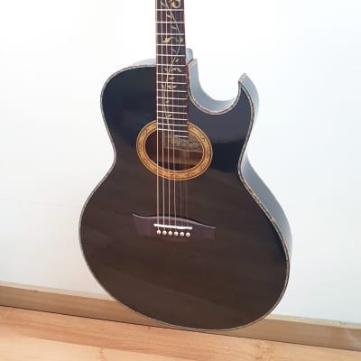 Ibanez EP10 Steve Vai Signature Acoustic-Electric Guitar, Black Pearl finish, B-STOCK. Includes case image 2