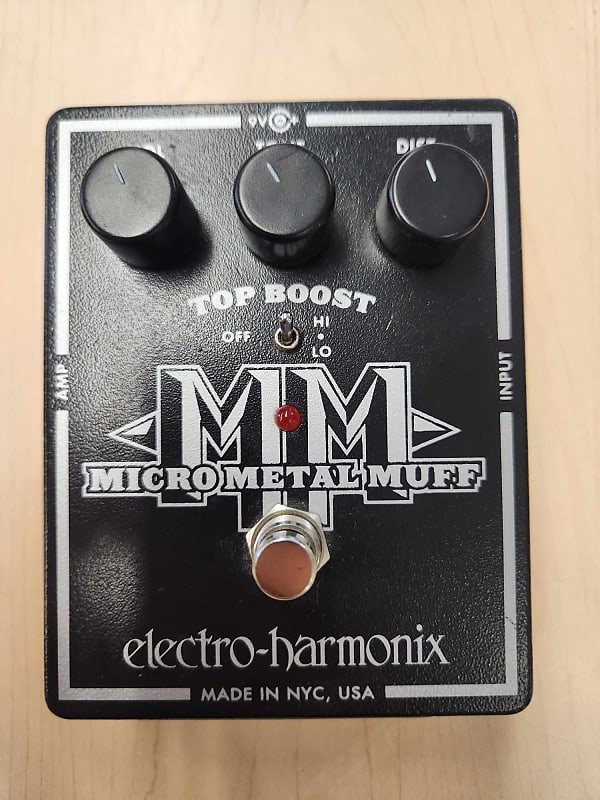 Electro-Harmonix Micro Metal Muff Distortion with Top Boost 2008 - 2020 - Black image 1