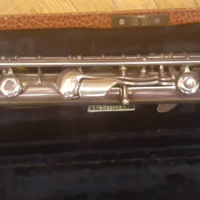 Very RARE August Richard Hammig RECITAL Professional Handmade Solid Silver German C Flute Plated Reform Head Joint Wave Adler Wing Headjoint Split-E High G/A Trill Offset-G C#/D# Foot Rollers Markneukirchen Germany image 8
