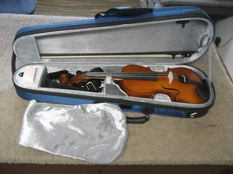 Brand New G. Calimani 4/4 Violin w/ Glasser Bow, Lightweight Case, and Warranty image 1
