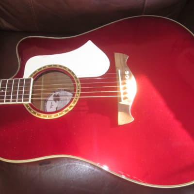 Tagima SWELL EQ-TRD Dreadnought Cutaway Acoustic Guitar - Red Gloss w/ FREE Musedo T-2 Tuner! image 2