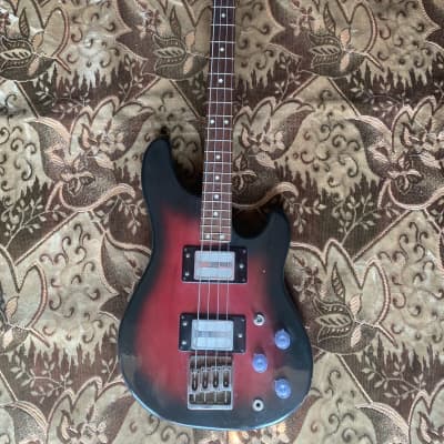 Jolana Superstar Bass 1980s Red Sunburst for sale