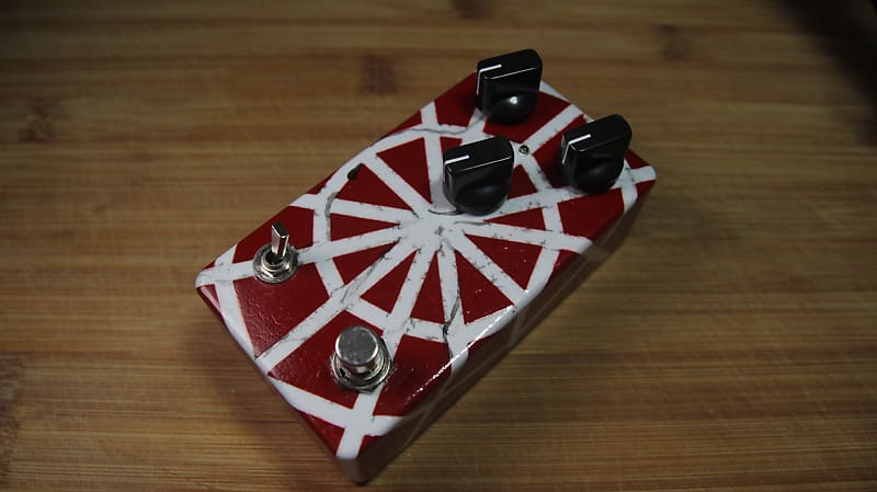 Modified SD-1 Boss Super Overdrive Pedal Clone Distressed Spiderman Colours image 1