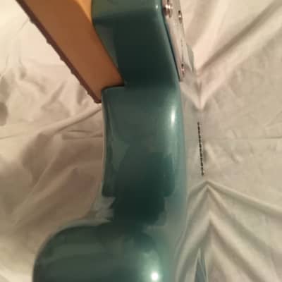 Custom Tom Delonge Teal Green Metallic Fender Stratocaster Hardtail w/ Case image 10