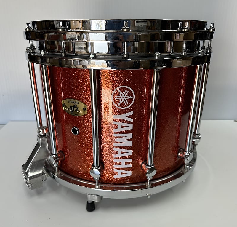 Yamaha Marching Snare Drum MS9314CH HSK Habanero Sparkle Reverb