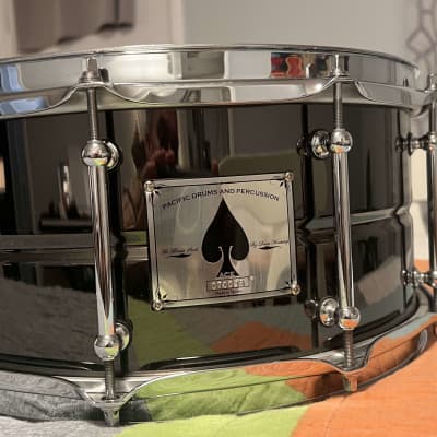 PDP 6.5x14" ACE Black Nickel Over Brass Snare Drum 2010s - Black Nickel with Chrome Tube Lugs image 1