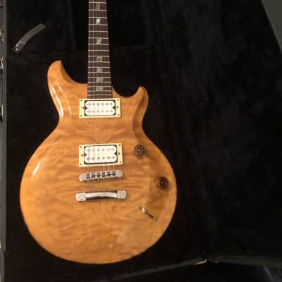 Terry Mcinturff Glory custom ohsc USA luthier made butterscotch maple mastergrade deep carved top. image 1