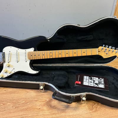 Fender Standard Stratocaster Black 1997 Electric Guitar for sale