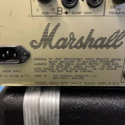 Marshall 25/50 Jubilee Bass Series Model 3560 - 600w 1987 - Silver image 5