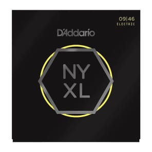 D'Addario NYXL0946 Nickel Wound Electric Guitar Strings, Super Light Top / Regular Bottom Gauge