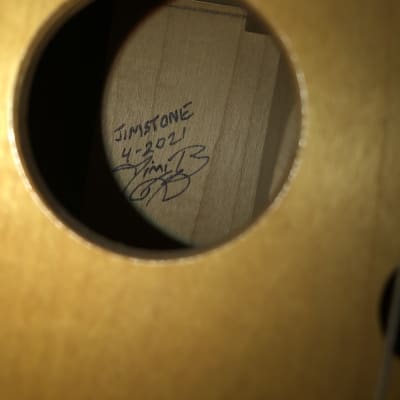 Custom Jim Stone 3 String Electric/Acoustic Cigar Box Guitar 2021 image 6