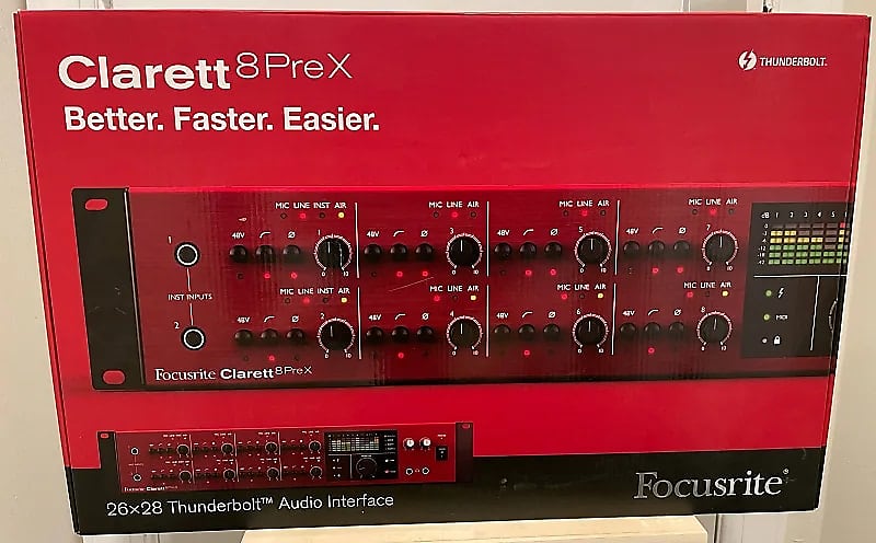 Focusrite Clarett 8Pre X Thunderbolt Audio Interface | Reverb