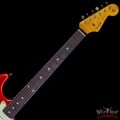 Fender Custom Shop Limited Edition 1959 59' Special Stratocaster Flame Maple Neck Journeyman Relic Super Faded Candy Apple Red image 4