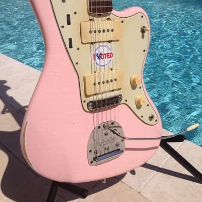 Fender Jazzmaster vintage 1961 ash body / 1969 neck - Shell pink - Demo inside! image 1