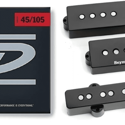 Seymour Duncan SPB-2 & SJB-2b PJ Precision P Jazz Bass Hot Rodded Bassline Set ( BASS STRINGS ) for sale