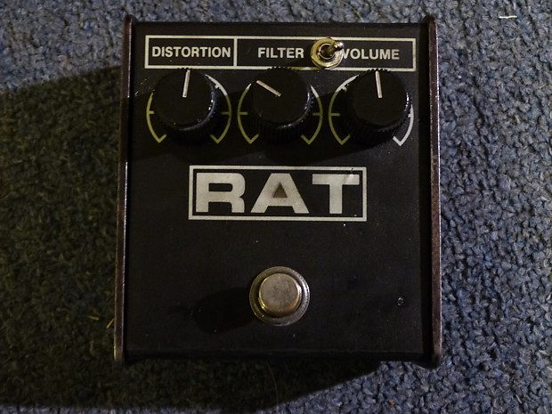 1987 Proco Rat 2 LM308 Chip - Has a Fat switch installed by Modest Mike's  Mods