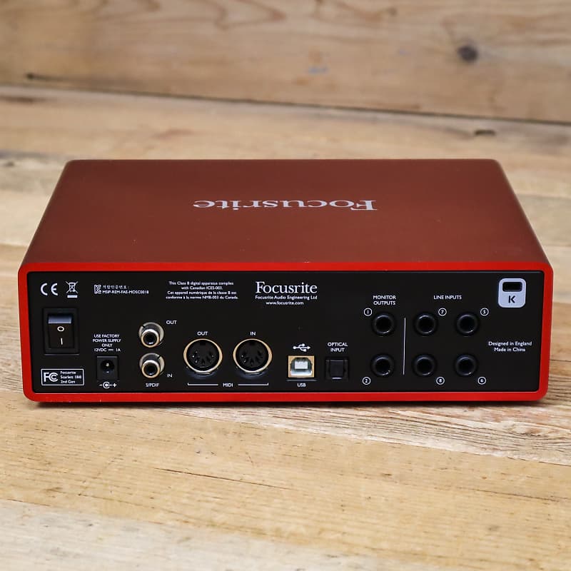 DTM・DAW focusrite 18i8 Gen2 Focusrite Scarlett 18i8 2nd Gen USB Audio Interface | Reverb
