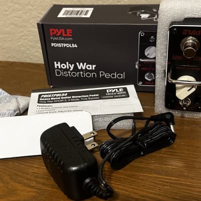 Pyle HOLY WAR DISTORTION PEDAL PDISTPDL54 with Power Supply FREE SHIPPING image 2