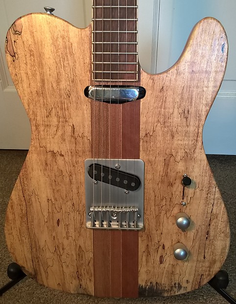 RWG Raven West Guitars Custom Telecaster--Mint/New Cond; Neck-Thru Body;  Spalted Maple Top; New HSC