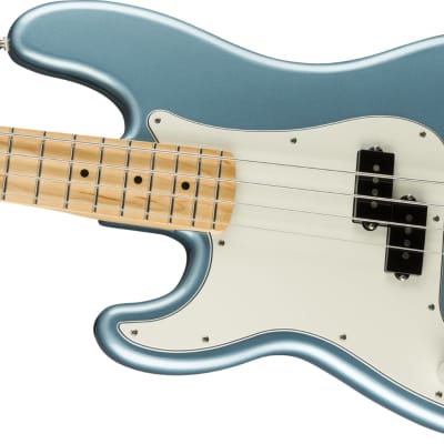 Fender Player Precision Left-Handed Bass Maple FB, Tidepool image 4