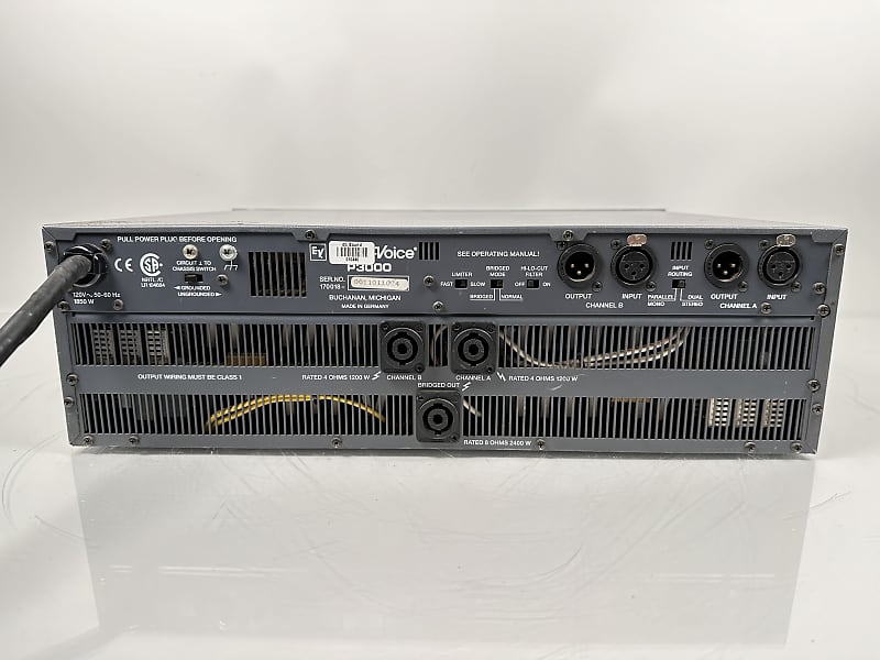 EV/Electro-Voice P3000 Power Amp Precision Series | Reverb