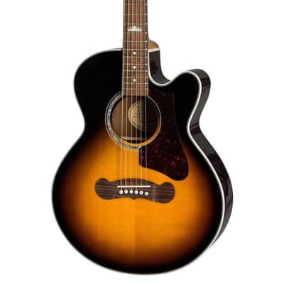 Epiphone EJ-200 Coupe Acoustic-Electric Guitar (Vintage Sunburst)(New) for sale