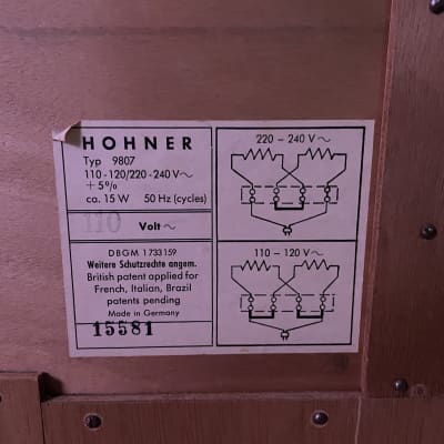 Hohner Organa 9807 50s-60s - Black image 2