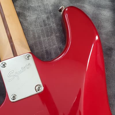 2003 Squier Standard Double Fat Strat Stratocaster Electric Guitar - Candy Apple Red Finish image 23