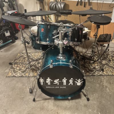 Custom-Made Roland TD-17KVX Kit with Acoustic Heads and Mesh Pads