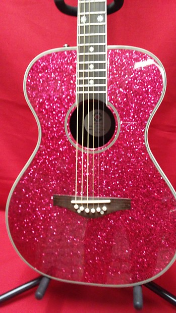 Daisy rock pink glitter guitar deals