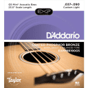 D’Addario EXPPBB190GS Phosphor Bronze Coated Taylor GS Mini Bass Guitar Strings Scale 37-90