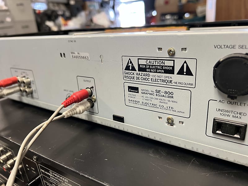 Sansui SE-800 ステレオグラフィックイコライザー SANSUI SE-800 10 Band Stereo Graphic Equalizer spectrum