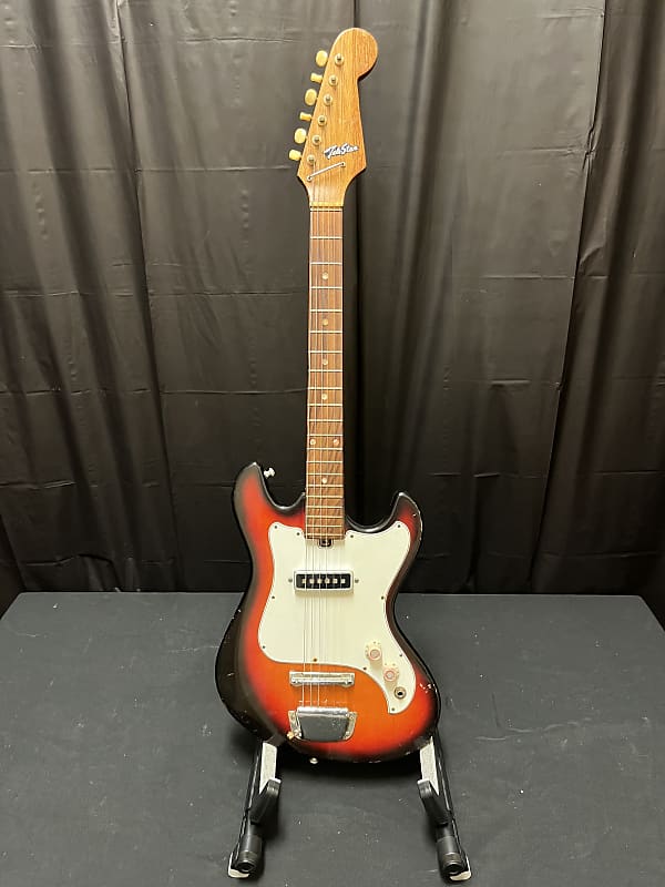 Vintage 1960s Telestar Electric Guitar 3Color Sunburst Reverb