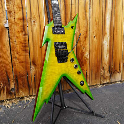 Dean USA  Dime Razorback - Slime Green 6-String Electric Guitar w/  Hardshell Case (2023) image 6