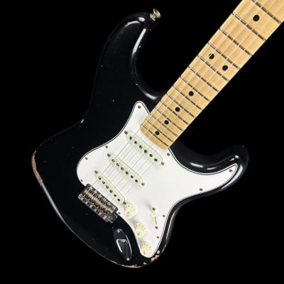 Mint Fender Custom Shop Limited Edition 1968 Stratocaster Relic Aged Black w/case image 3