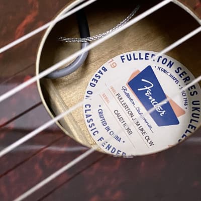 097-1653-005 Fender Fullerton Jazzmaster® Ukulele Olympic White image 3