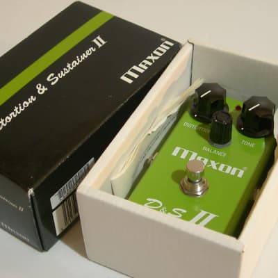 Maxon D&S II Reissue Overdrive with box 1998 Made in Japan image 1