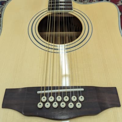 Turner 40CE 12-String Dreadnought Electro Acoustic Guitar image 5