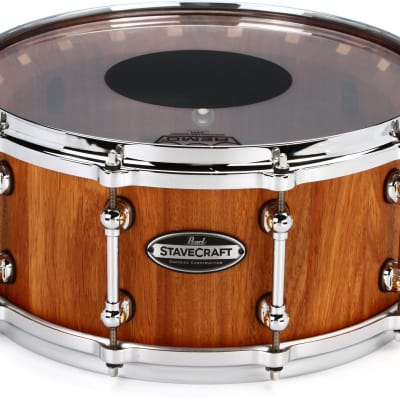 Pearl StaveCraft Snare Drum - 6.5 x 14-inch - Natural Makha image 1